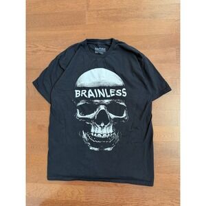 EMINEM Official Merchandise Brainless Skull Skeleton Black T Shirt Size L